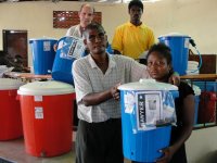 Nazarene church in City Soleil hosts Sawyer PointONE Water Filter distribution