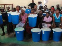 Nazarene church in City Soleil hosts Sawyer PointONE Water Filter distribution