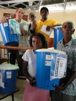 Nazarene church in City Soleil hosts Sawyer PointONE Water Filter distribution