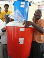 Nazarene church in City Soleil hosts Sawyer PointONE Water Filter distribution