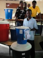 Nazarene church in City Soleil hosts Sawyer PointONE Water Filter distribution