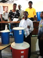 Nazarene church in City Soleil hosts Sawyer PointONE Water Filter distribution