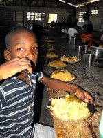 Special thanks to HaitiOne that provided the food for the 4 day camp where 300 children were fed physically and Spiritually.