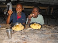 Special thanks to HaitiOne that provided the food for the 4 day camp where 300 children were fed physically and Spiritually.