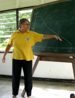 Jenny training KIMI in Suriname at the Hebron Bible School