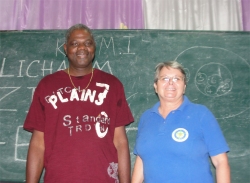 Jenny was invited by Apostle Iwan Oran to being KIMI into Suriname and French Guyana in January 2013