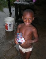 This is not the first Mission Trip that Kim has taken the Underwear packs, seen here her last mission trip to Suriname.