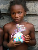 This is not the first Mission Trip that Kim has taken the Underwear packs, seen here her last mission trip to Suriname.