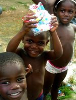 This is not the first Mission Trip that Kim has taken the Underwear packs, seen here her last mission trip to Suriname.