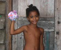 This is not the first Mission Trip that Kim has taken the Underwear packs, seen here her last mission trip to Suriname.