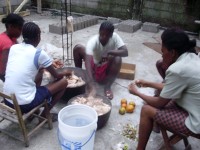 Praise be to God that HaitiOne was able to assist us with some food so that we were able to feed the teachers for their training and also the children on their teaching days. 