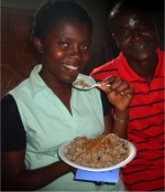 Praise be to God that HaitiOne was able to assist us with some food 