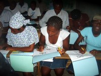 Pastor Banes the Haiti Kids' EE Corodinator took a team to Evangelical Baptist Church for a Kids' EE summer training camp.