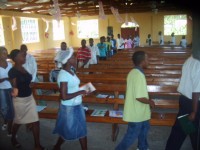 Over 250 children heard the Salvation message and were taught how to shair their Faith.