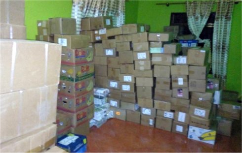 Love Packages donated to Africa by Eagles Nest Ministries aimed at putting Christian literature and Bibles into the hands of Tanzania Pastors