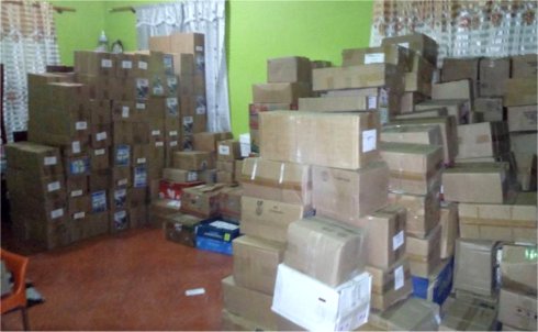 Love Packages donated to Africa by Eagles Nest Ministries aimed at putting Christian literature and Bibles into the hands of Tanzania Pastors
