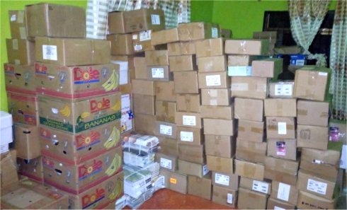 Love Packages donated to Africa by Eagles Nest Ministries aimed at putting Christian literature and Bibles into the hands of Tanzania Pastors