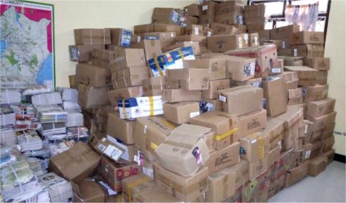 Love Packages donated to Africa by Eagles Nest Ministries aimed at putting Christian literature and Bibles into the hands of Tanzania Pastors