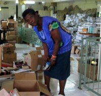 Love Packages donated to Mount Zion Mission church by Eagles Nest Ministries shipped to Guyana