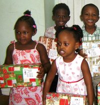 Abundant Life Assembly Sunday School Barbados join Make Jesus Smile Christmas project 2009