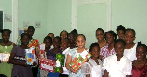 Abundant Life Assembly Sunday School Barbados join Make Jesus Smile Christmas project 2009