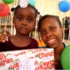 Make Jesus Smile shoebox distribution in Goniave