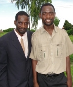 The Malawi PowerPlay Child Care Center will be overviewed by Pastor William Silwimba under the supervision of Pastor David seen here on his left.