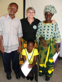 It was a family affair both his wife and his daughter attended the KIMI Karunga training. Praise God.