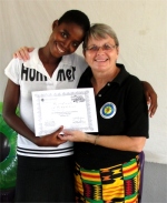 Jenny giving out KIMI certificates