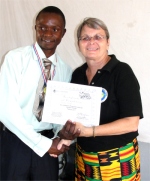 Jenny giving out KIMI certificates
