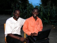 Seen here with Pastor David enjoying fellowship.