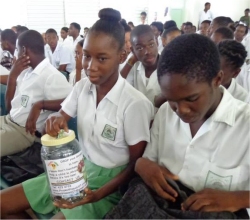 Project Hope Barbados Lester Vaughan School project sponsoring African children bringing hope to refugee street children child soldiers and abused girls