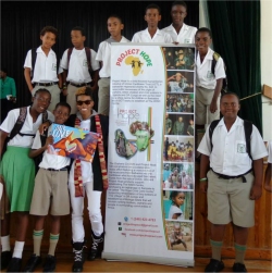 Project Hope Barbados Lester Vaughan School  project sponsoring African children bringing hope to refugee street children child soldiers and abused girls