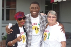 Sirrah, Shane and Jenny at CBC television station 