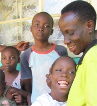 Meet Joy, her mother died at childbirth and she was born at 7 months, mentally and physically challenged. Her auntie Edith has cared for her for over 10 years.