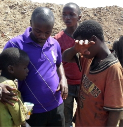 Street children in Uganeda