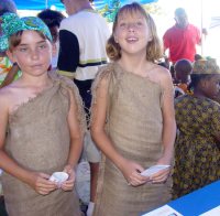 St Gabrials students visit United Caribbean Trust - 'Make Jesus Smile' Easter Project stand to help and support Haitian children