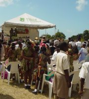 The principle of the Garrison School, Mr Mathew Farley, gave the welcome address 