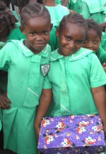 Students from Christ Church Girls school in Barbados