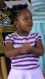 The Living Waters Tabernacle youth group sang beautifully 