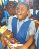 f Society Primary received decorated shoeboxes filled with toys and other goodies from the United Caribbean Trust