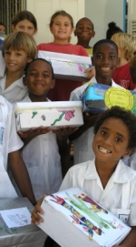 St Gabriels school  students invloved in the Make Jesus Smile Christmas project