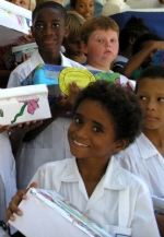 St Gabriels school  students invloved in the Make Jesus Smile Christmas project