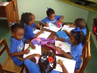 The children of Learning Ladder Day Nursery 