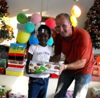 Seen here some of these children who are sponsored by the children of People's Cathedral Primary School in Barbados 