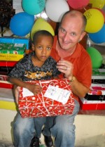 Seen here some of these children who are sponsored by the children of People's Cathedral Primary School in Barbados 