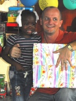 Seen here some of these children who are sponsored by the children of People's Cathedral Primary School in Barbados 