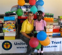 United Caribbean Trust distributed hundreds of Make Jesus Smile shoeboxes to the children of the Heart for Haiti Kindergarten school.