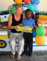 United Caribbean Trust distributed hundreds of Make Jesus Smile shoeboxes to the children of the Heart for Haiti Primary school.