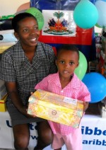 United Caribbean Trust distributed hundreds of Make Jesus Smile shoeboxes to the children of the Heart for Haiti Kindergarten school.